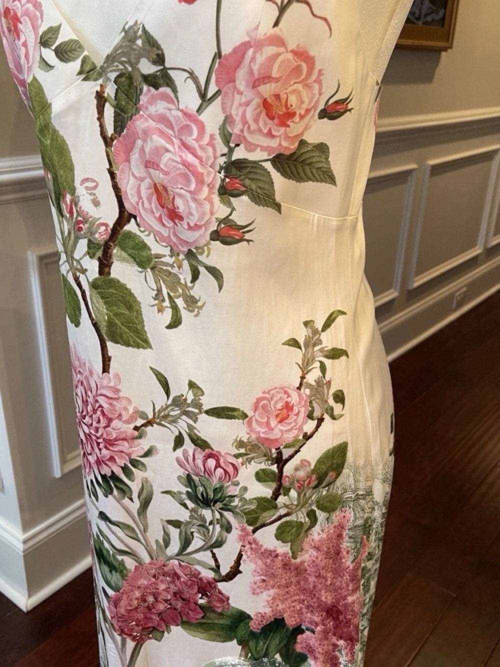 Alice & Olivia Floral Julietta Cutaway Lace MIDI Dress NWT MSRP $495 Sz 6 - Picture 10 of 16